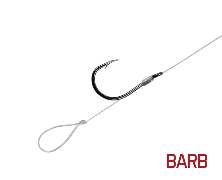 Feederový návazec Delphin FLR Loop / 6ks 12cm #6