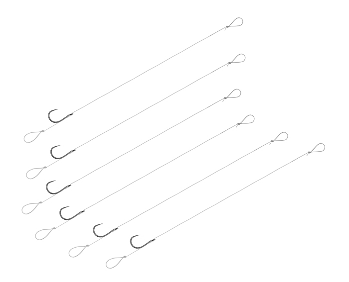 Feederový návazec Delphin FLR Loop / 6ks 8cm #6 SM