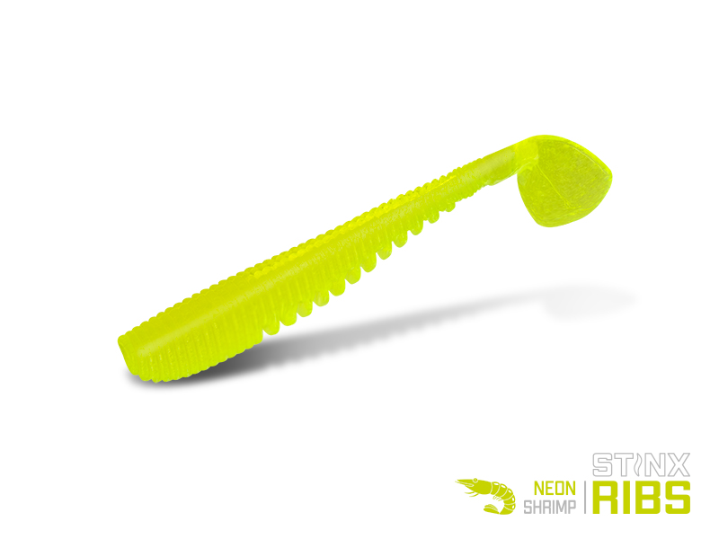 Umělá nástraha Delphin B! StinxRIBS Shrimp / 50ks 5cm / NATUR