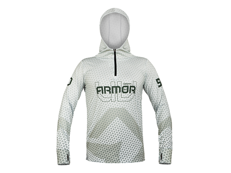 Tričko s kapucí Delphin UV ARMOR 50+ Olive (XXL)