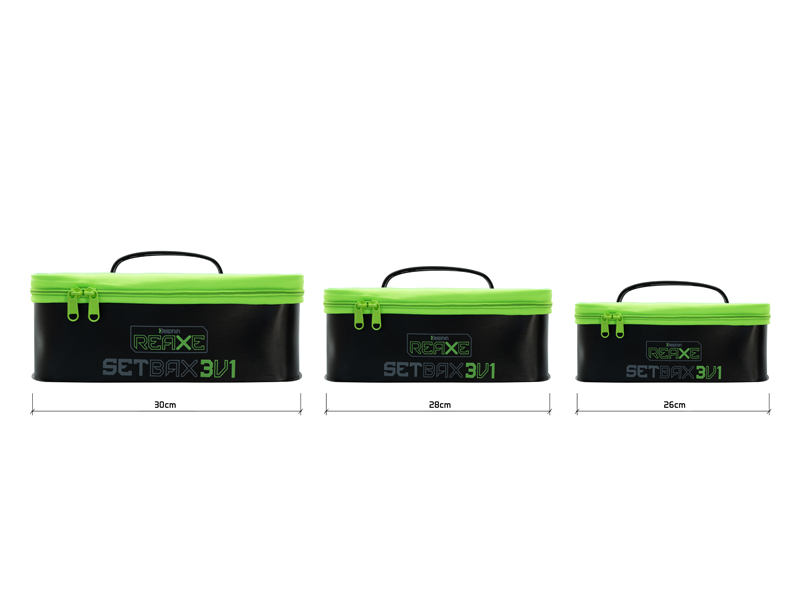 Set tašek Delphin REAXE SetBAX 3v1 30x20x11cm / 28x18x10cm / 26x16x9cm
