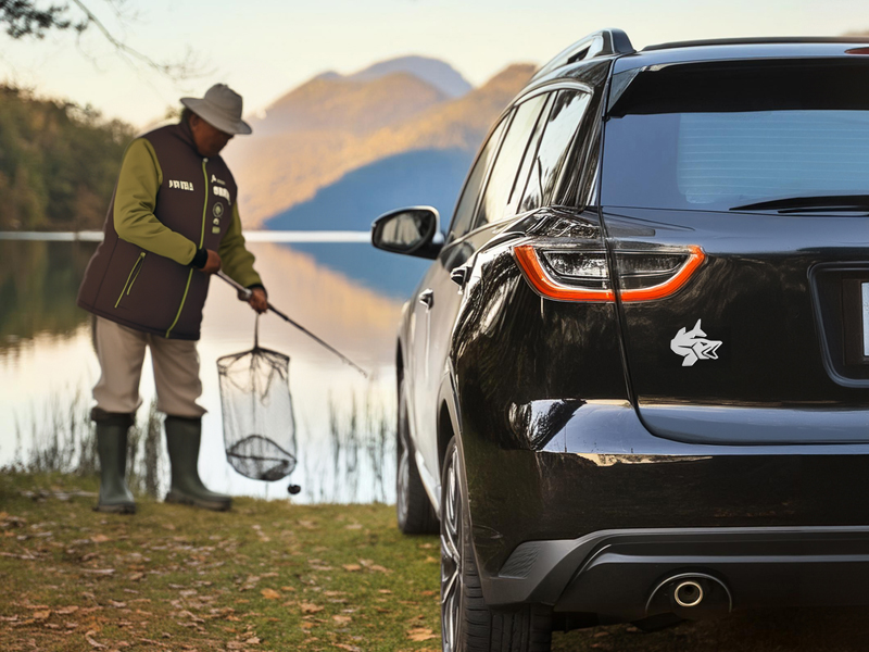 3D nálepka Delphin PIKE chrom