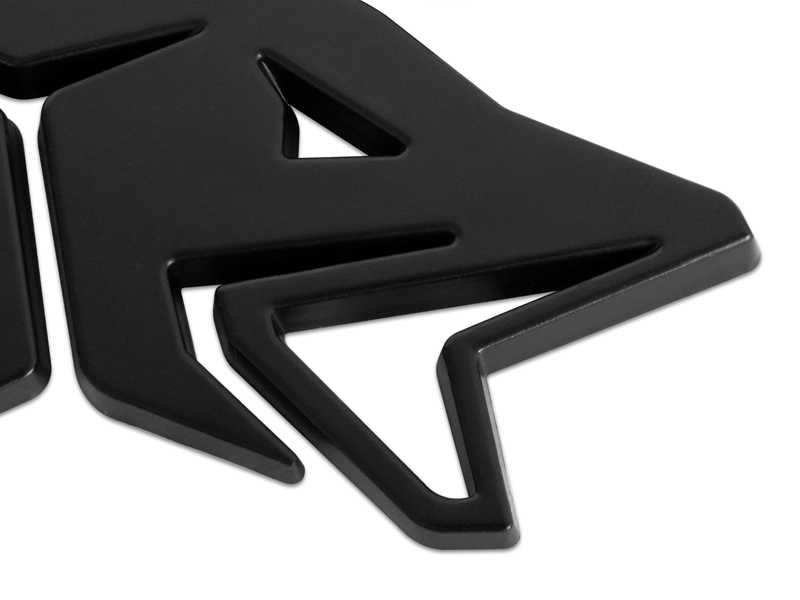 3D nálepka Delphin PIKE černá