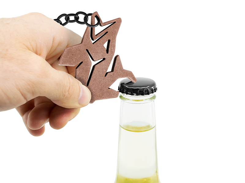 Klíčenka s otvírákem na láhve Delphin PIKENER bronzová
