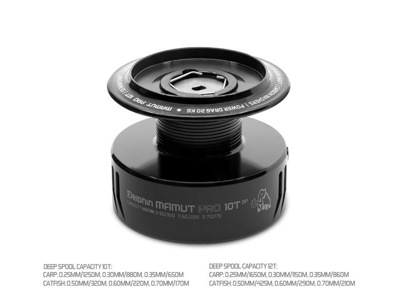 Hluboká cívka Delphin MAMUT PRO 10T DP Aluminium