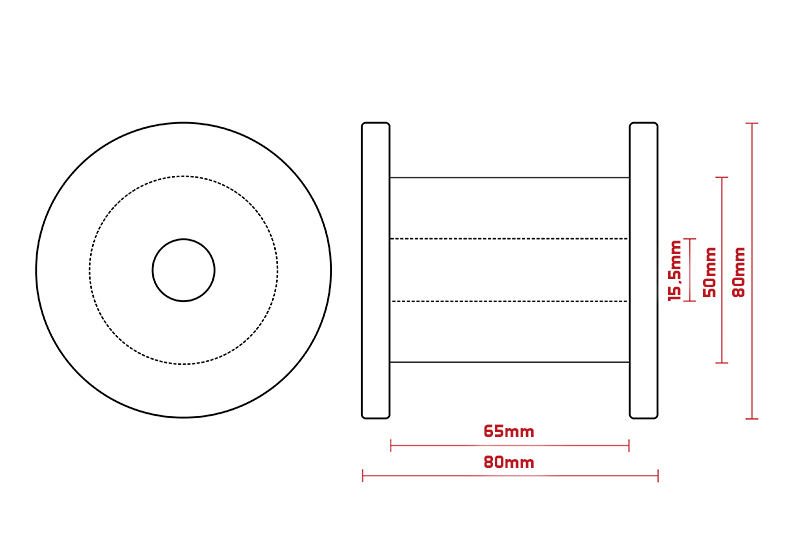Cívka 300-1200m černá