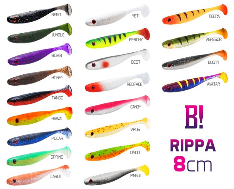 Umelá nástraha BOMB! Rippa / 5ks 8cm/CAROT