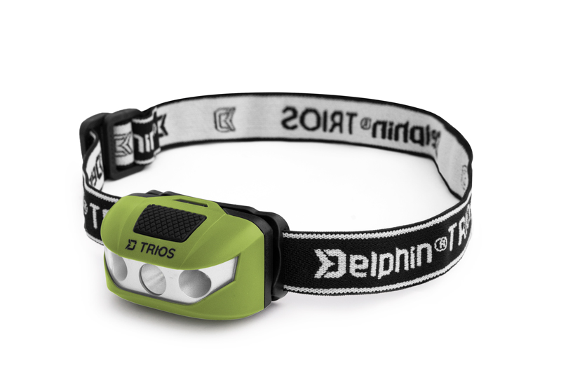 Čelová lampa Delphin TRIOS 1W