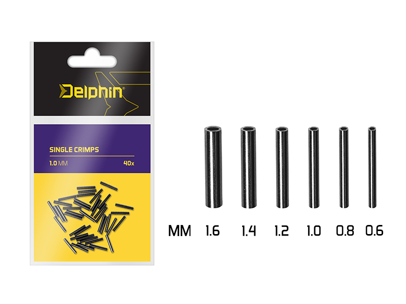 Delphin Single CRIMPS /40ks 1.4mm