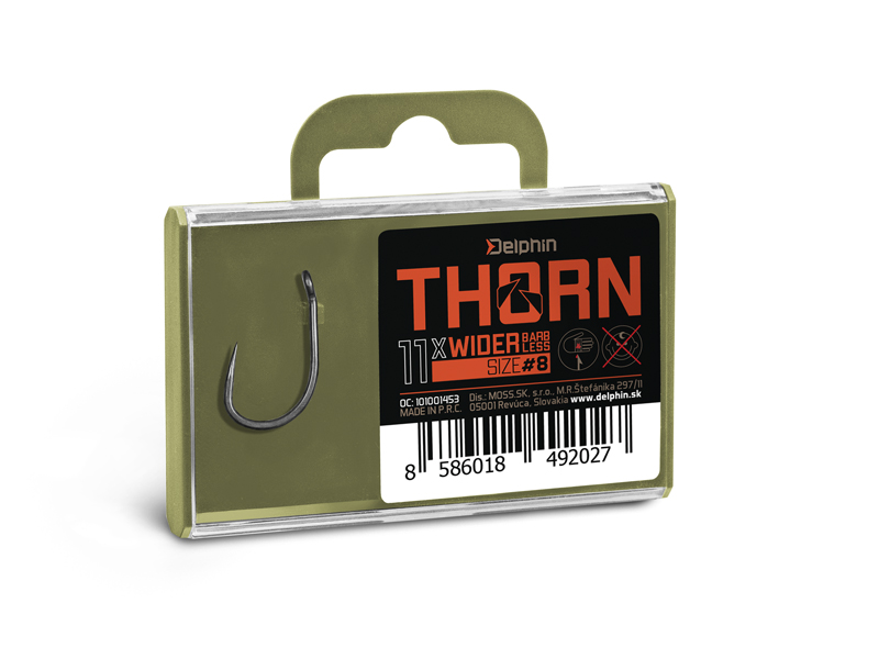 Háčky Delphin THORN Wider BarbLESS 11ks #8