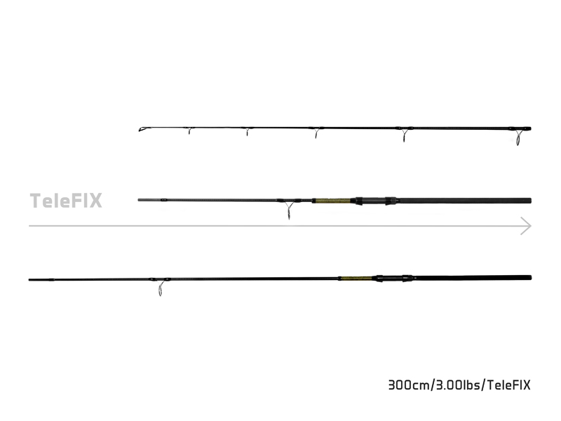 Prut Delphin STALX TeleFIX 300cm 3.00lbs