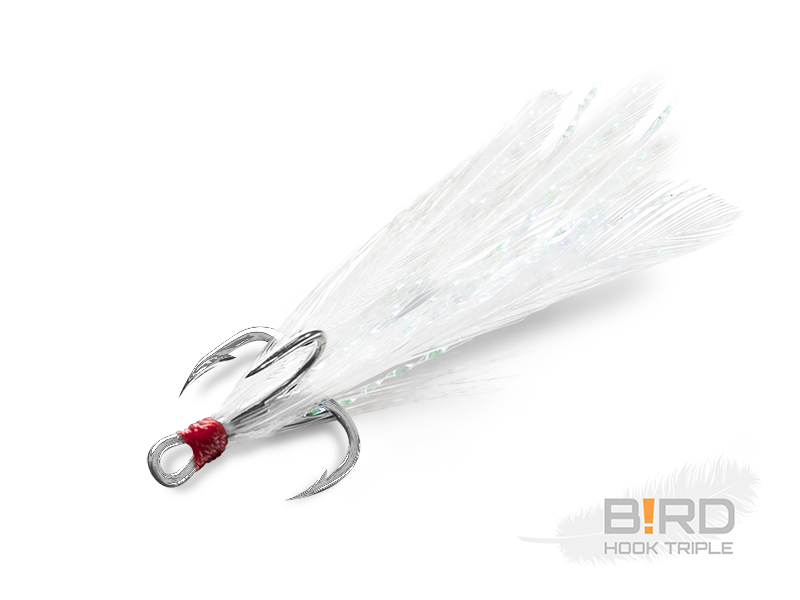 DELPHIN B!RD HOOK TRIPLE / 3DB FEHÉR TOLLAK #10