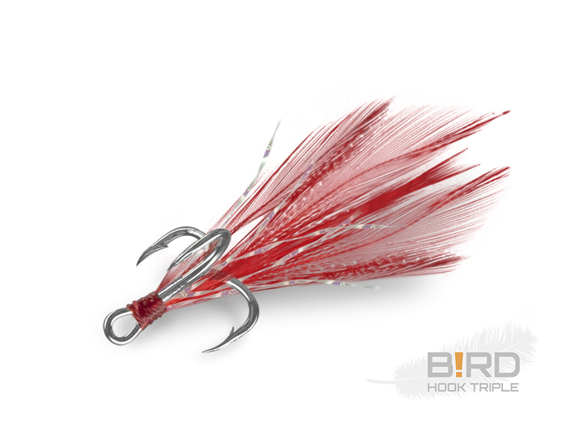 DELPHIN B!RD HOOK TRIPLE / 3DB PIROS TOLLAK #4