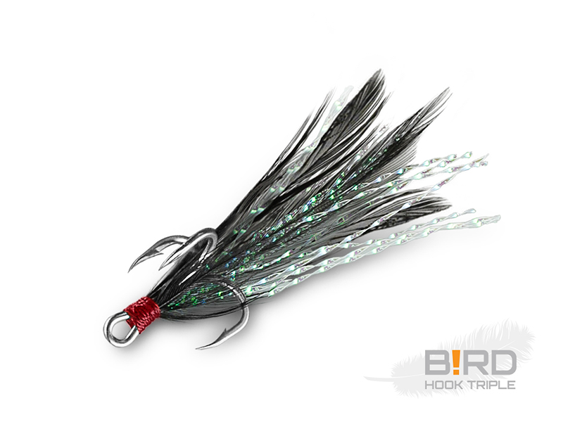 DELPHIN B!RD HOOK TRIPLE / 3DB FEKETE TOLLAK #6
