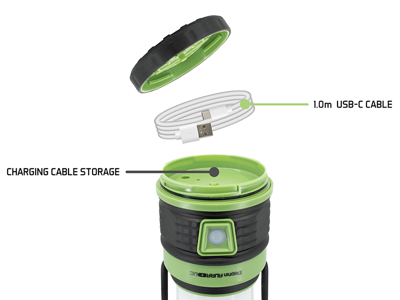 Kempingová lampa Delphin AURA+ UC 8,5W 5400mAh