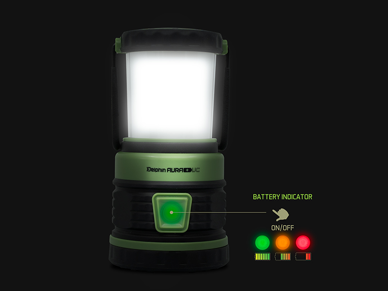 Kempingová lampa Delphin AURA+ UC 8,5W 5400mAh