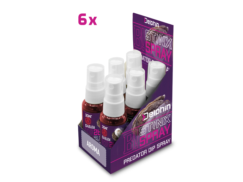 Dipovací sprej Delphin STINX SPRAY 30ml Ústřice červený