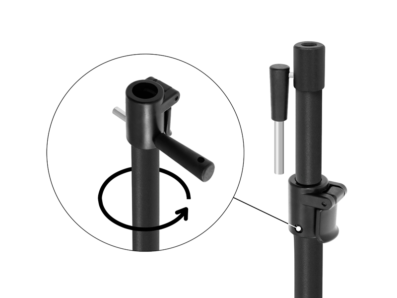 Vidlička Delphin BlackSTIX 60-95cm