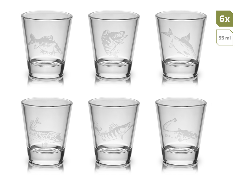 DELPHIN SHOTY 6 AZ 1-BEN PÁLINKÁS POHÁRSZETT 6X55ML
