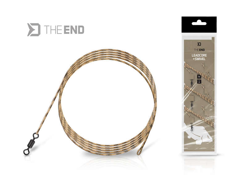 DELPHIN THEEND LEADCORE + SWIVEL / 3 DB 1M