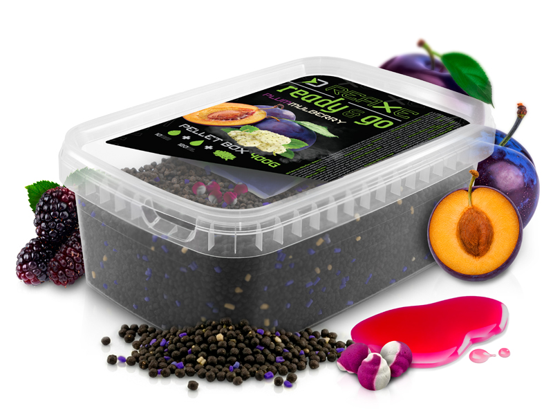 PELLET BOX DELPHIN REAXE READY&GO SZILVA-EPERFA/400G+120ML BOOSTER+10 WAFT