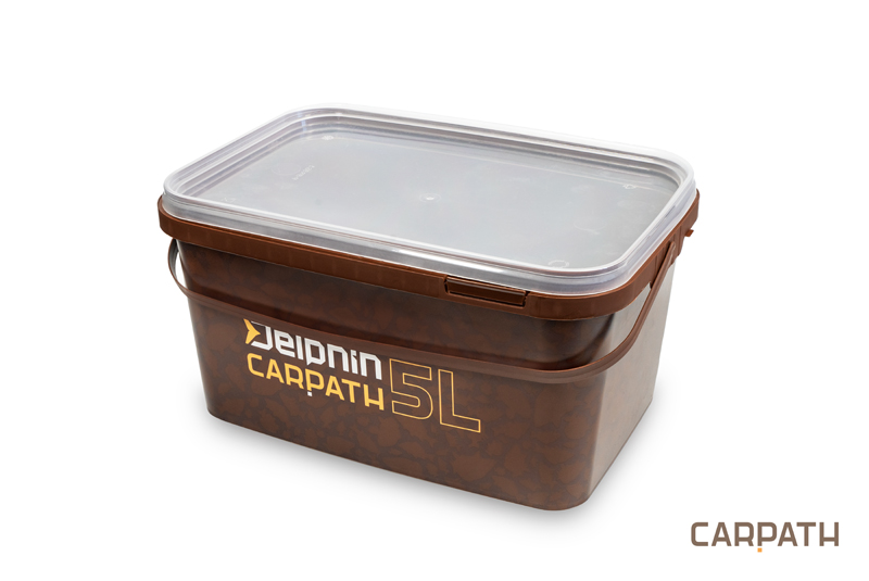 Hranaté vědro s víkem Delphin CARPATH 5l